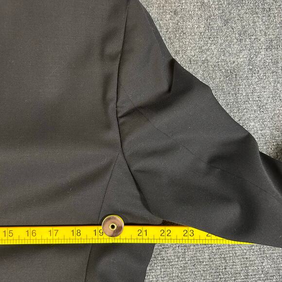 Jos A Bank Slim Fit 100% Wool Blazer Sport Coat Black 42 Regular - Picture 8 of 9